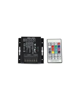 Sterownik do taśm led RGBW+ pilot 12V/24V 288W/576W RJ45 V-TAC VT-2424