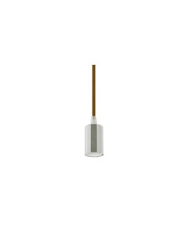 Lampa dekoracyjna wisząca oprawka chrom + przewód brązowy dł:1000mm E27 max 60W IP20 V-TAC VT-7338-BN