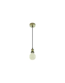 Lampa dekoracyjna wisząca oprawka mosiądz + przewód czarny dł:900mm E27 max 60W IP20 V-TAC VT-7555-BB