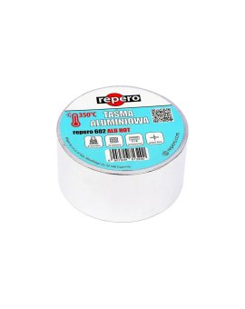 Taśma aluminiowa do kominka o wysokiej odporności termicznej (do +350C) REPERO 602 ALU HOT 50mm/50m