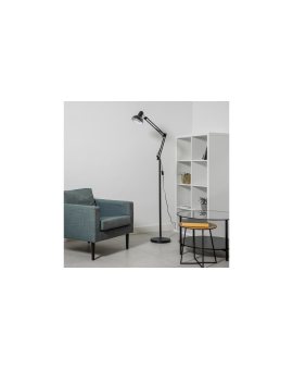 Lampa Stojąca Podłogowa Stołowa LED E27 Czarna z Regulacją Wysokości Belsa Lumiled