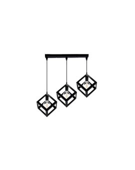 Lampa Wisząca Sufitowa TALUS Geometryczna Zwis Kostka do LED 3x E27 LUMILED