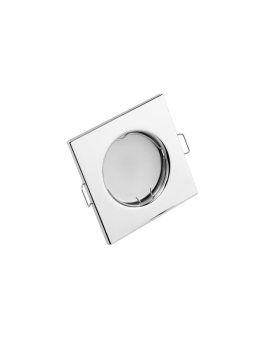 Oprawa Halogenowa Podtynkowa Stała Kwadrat PAVO Chrom Blacha MR16 GU10 LUMILED