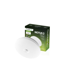 Plafon LED Lampa Sufitowa Natynkowa 24W NOTUS 2 Okrągły Czujnik Ruchu IP44 33 cm LUMILED