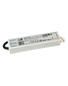 Zasilacz LED 15W 12V 1.25A metalowa obudowa IP67 - AF12-1251 MW POWER