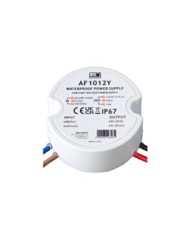 Zasilacz LED 10W 12V 0,83A IP67 okrągły do puszki AF1012Y MW Power