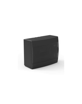 Rozdzielnica natynkowa 8-modułowa 215,5x173,5x104,5mm czarna dymna 600.001.800 HOROZ ELECTRIC