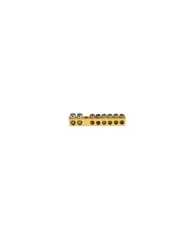 Listwa zaciskowa 8-torowa, mosiężna 101.006.011 HOROZ ELECTRIC