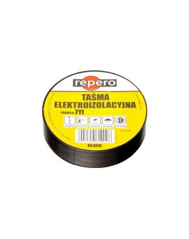 Taśma izolacyjna PVC 25mm x 20m Repero 711 czarna