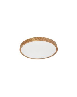 Plafon LED PERETI 24W drewniany pierścień 35cm, 3000K barwa ciepła, 2400lm, IP44, 220-240V EDO777617 EDO