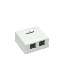 gniazdo natynkowe 2x RJ45 Cat5e UTP beżowe