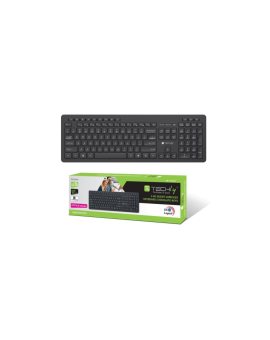 Klawiatura bezprzewodowa RF 2.4GHz USB chocolate