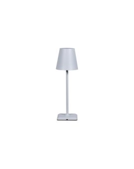 lampka LED bezprzewodowa dotykowa stołowa klosz biała