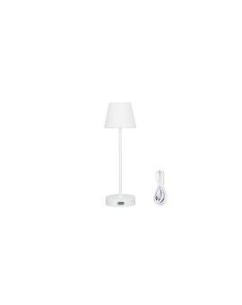 Lampka stołowa NELI 2,7W LED biała, z akumulatorem 2200mAh, IP54, barwa ciepła 200lm, 33cm, EDO777642 EDO