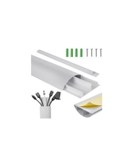 Aluminiowa listwa maskująca do kabli Maclean, 62x20x750mm, srebrna, MC-814 S