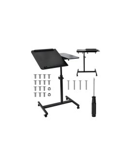 Mobilne biurko/stand na laptop Maclean, czarne, regulacja wysokośc 59-89cm, max. 30kg , MC-121 B