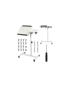 Mobilne biurko/stand na laptop Maclean, białe, regulacja wysokośc 59-89cm, max. 30kg , MC-121 W