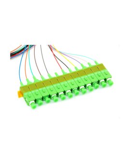 Pigtail światłowodowy SC/APC, LSZH, 1m, G.657, 0.9mm, 12 kolorów