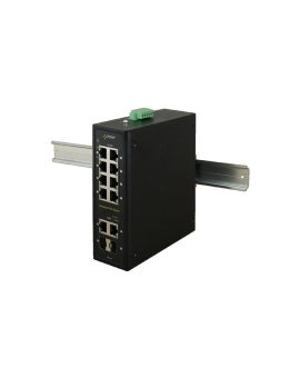 Switch przemysłowy PULSAR ISF108 (8xPoE, 2xCombo)