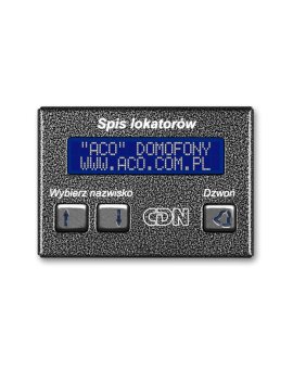 ACO CDN-230E ST Elektroniczny spis lokatorów stal