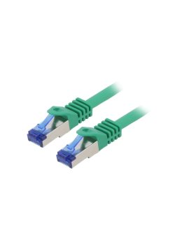 C6A105S Patch cord S/FTP 6a linka Cu LSZH zielony 15m 26AWG -20...75C