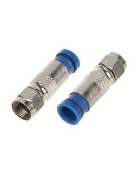 Wtyk F kompresyjny złącze MTC seria 6 Blue na kabel Triset113 / Trishield113 /opakowanie 10szt/