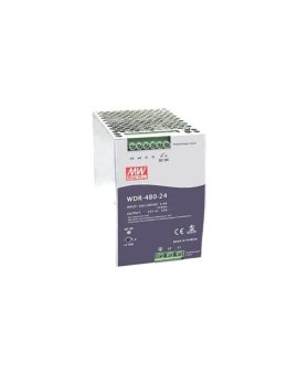 WDR-480-24 Zasilacz impulsowy, na szynę DIN, 480W, 24VDC, 20A, 180÷550VAC