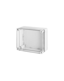 INDUSTRIAL Puszka hermetyczna n/t 270x220x126mm IP65 szara, pokrywa transparentna 2720-01