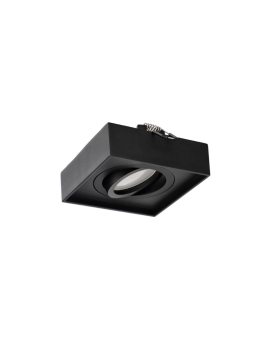 Punktowa oprawa sufitowa wpuszczana PALLAD 1 MINI Black IP20 kwadratowa czarna EDO777125 EDO