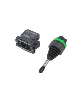 XD5PA12 Przełącznik joystick 22mm Poz.stab: 2 NO x2 czarny IP66