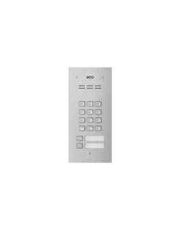 Panel domofonowy COMO-PRO, audio, 2 przyciski, zamek szyfrowy, czytnik breloków, podtynkowy, stal nierdzewna COMO-PRO-CODE-A2