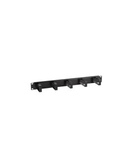 organizer kabli do szaf Rack 19 1U 5 uchwytów, metal czarny