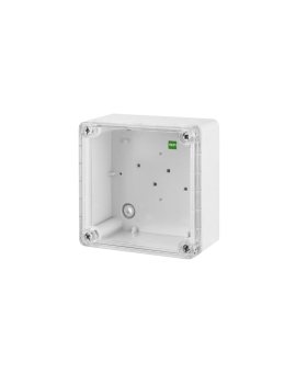 INDUSTRIAL Puszka hermetyczna n/t 440x330x145mm IP65 szara, pokrywa transparentna 2727-01