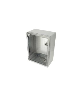 Obudowa standardowa ABS 300x400x170 z ocynkowaną płytą montażową (z przeźroczystymi drzwiami) 800.701.003 HOROZ