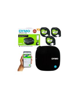 Drukarka etykiet DYMO LetraTag 200B BLUETOOTH dla domu, dzieci, home Office (LT-200B) 2172855 + 3x taśmy papierowe 12mm