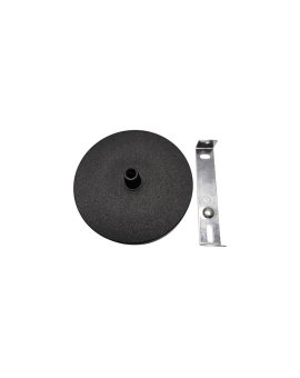 Maskownica sufitowa podsufitka 1x otwór 10mm z tworzywa czarna fi:100mm ALKRI