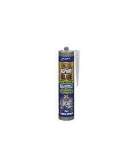 Klej uniwersalny montażowy GEPARD GLUE super szybki, cienka spoina, biały Kartusz 290ml