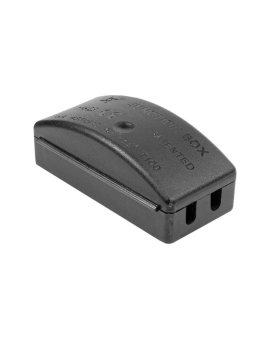 Puszka instalacyjna 70x33x26 mm ze złączką 3-torową z zaciskami bezśrubowymi, IP20, czarna