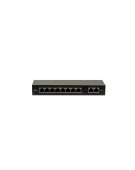 Switch pasywny 8x PoE 10/100 Mbps 802.3af/at + 2x Uplink 10/100 Mbps, bez zasilacza