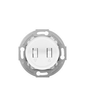 Łącznik roletowy Retro 10A-250V~, zaciski śrubowe, biały