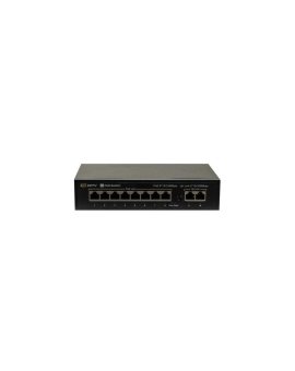 Switch 8x PoE 10/100 Mbps 802.3af/at + 2x Uplink 10/100 Mbps, 96W tryb Extend (250m)