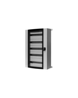 Szafa metalowa MISTRAL szklane drzwi - 600x1050x200 mm 144 modułów, 6 rzędów IP55