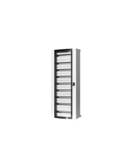 Szafa metalowa MISTRAL szklane drzwi - 600x1500x250 mm 216 modułów, 9 rzędów IP55