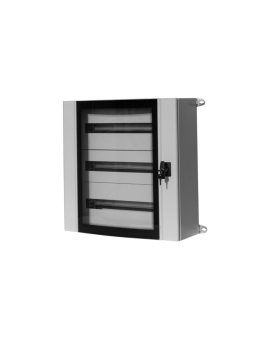 Szafa metalowa MISTRAL szklane drzwi - 600x600x200 mm 72 moduły, 3 rzędy IP55