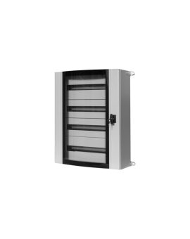 Szafa metalowa MISTRAL szklane drzwi - 600x750x200 mm 96 modułów, 4 rzędy IP55
