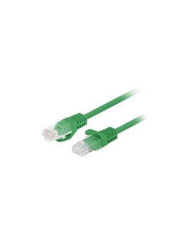 Patchcord UTP kat.5e kabel sieciowy LAN 2x RJ45 linka zielony 0,25m LANBERG