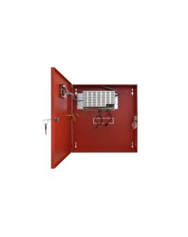 Zasilacz buforowy w metalowej obudowie 385x402x88mm, z panelem LCD, do systemów przeciwpożarowych EN54C 27,6V/3A/2x17Ah/LCD