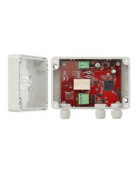 Interfejs RS485-ETHERNET przeznaczony do współpracy z zasilaczami serii EN54C-LCD oraz HPSG3-LCD