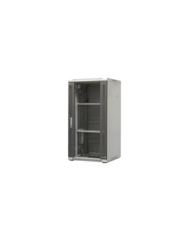 szafa ramowa stojąca EmiterNet Top, 24U, wym. 600X600x1180 (szer. x gł. x wys. mm), drzwi blacha/szkło w komplecie panel 2 wenty