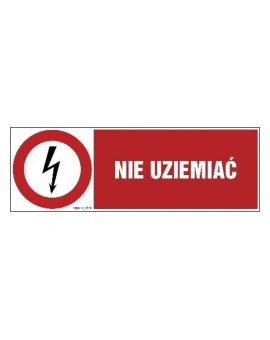 ZNAK - HD008 Nie dotykać 45 x 15 cm PN - Płyta 1mm